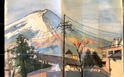 [sketching, artist] 100 views of Mt Fuji