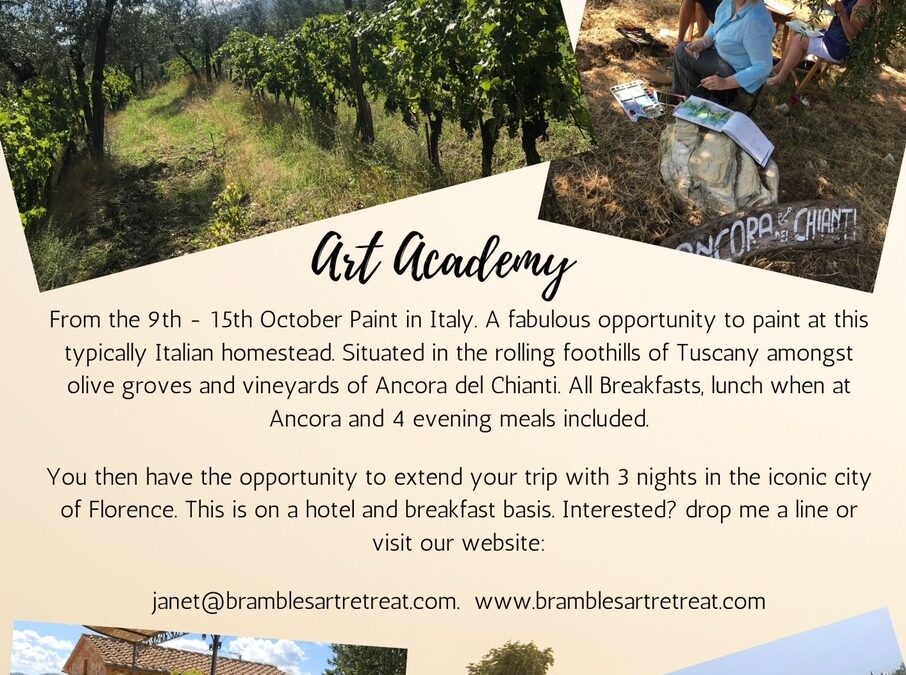 New dates for Tuscany.